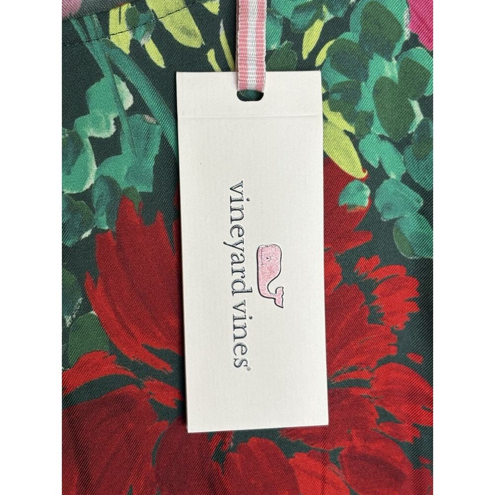 NWT Vineyard Vines Silk Blend Twill Midi Dress • Size L• Brush Floral • $348 - Picture 10 of 11